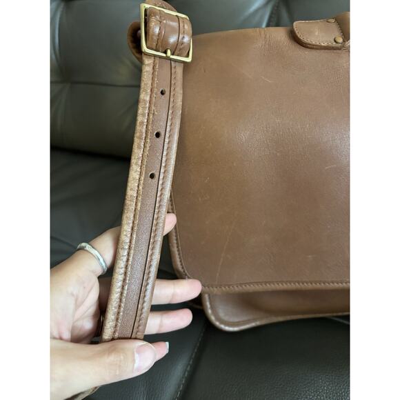 COACH Metropolitan Messenger Bag Brown Leather Authentic Turnlock VTG 5180 - Picture 2 of 10